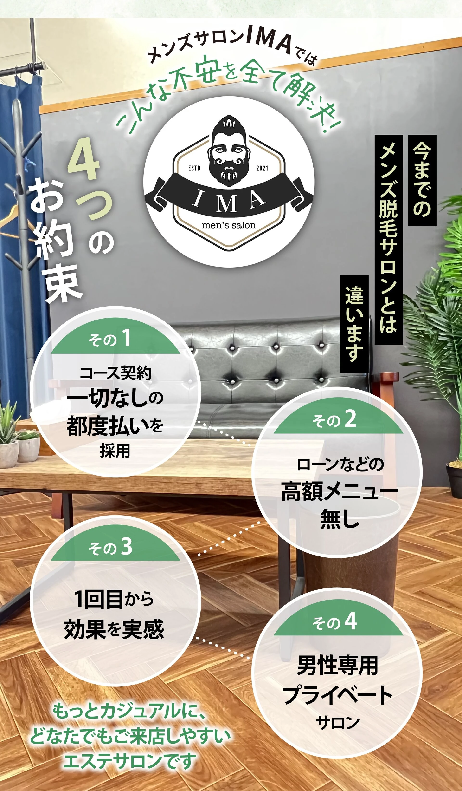 メンズ脱毛始めるなら君津のメンズ専門店